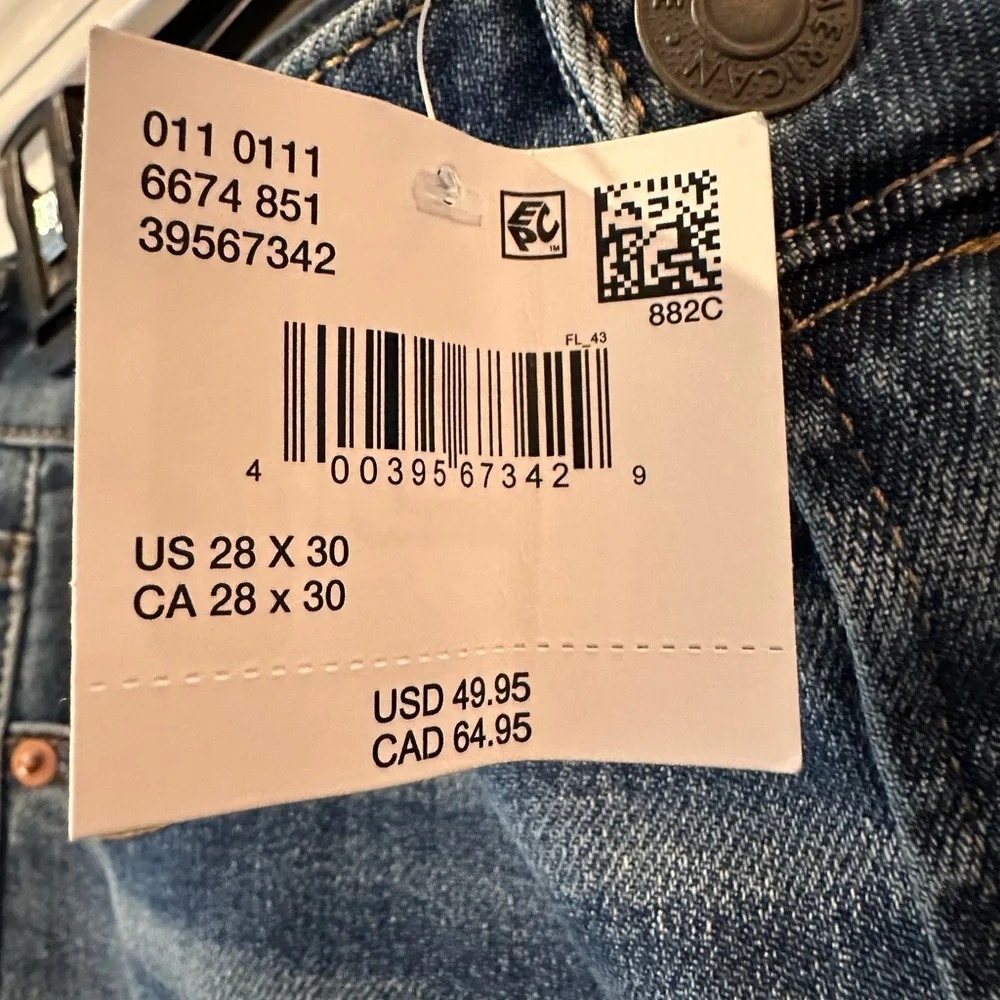 NWT - American Eagle Airflex + Original Straight Size 28x30 - Picture 4 of 7